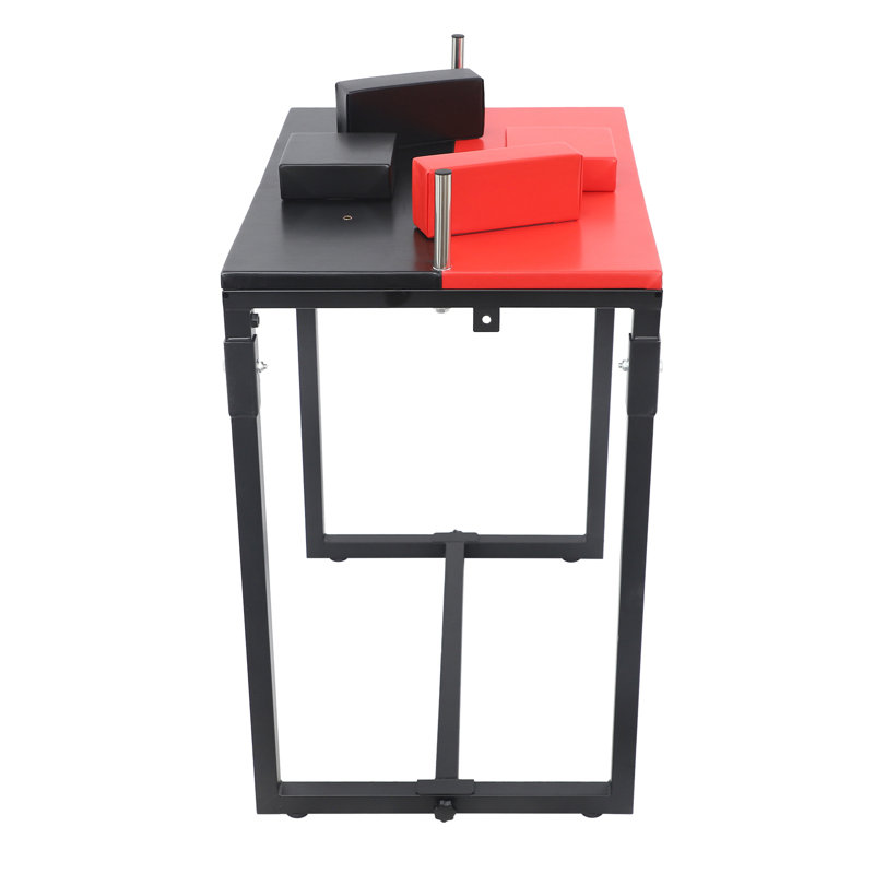 Table de bras de fer pliable, Rouge / Noir