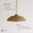 Boho Rattan Pendant Light With Glass Diffuser