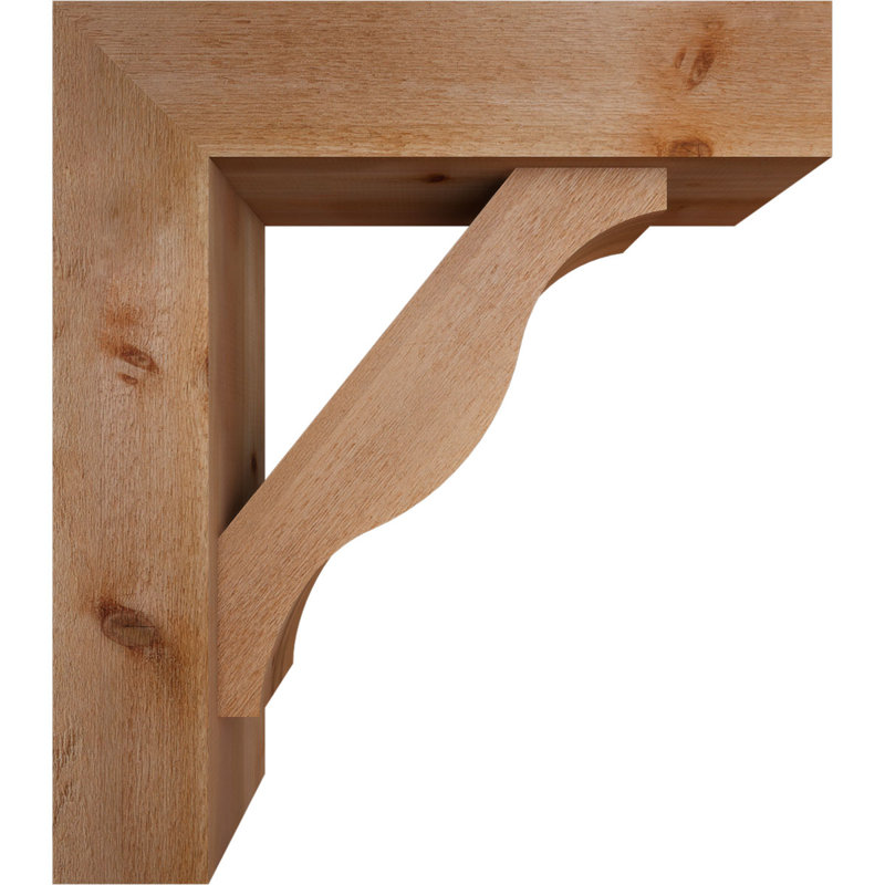 Support Funston Block avec support décalé, 24 x 30, Cèdre rouge occidental de l 8 po (scié brut)