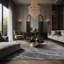 Tapis gris soyeux et moelleux-1479474353
