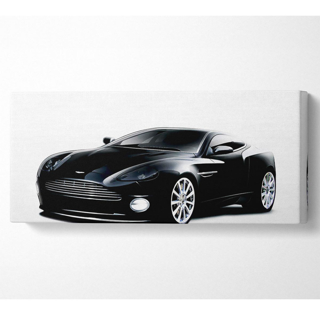 Aston Min Db9 Schwarz und Weiß - Kunstdrucke auf Leinwand - Wrapped Canvas