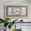 Joy Joy Wreath, toile encadrée de qualité supérieure - prête à être accrochée-88113414-88113411