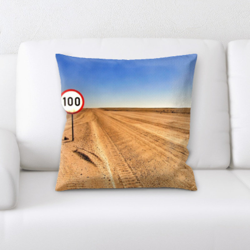 Desert Microsuede Reversible Throw Pillow