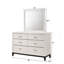 Mobilier de chambre à coucher contemporain en bois avec commode 6 tiroirs 1Pc-427899795