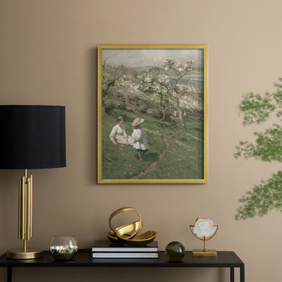 Impression florale vintage encadrée LXV - bois massif