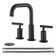 Widespread Double Handle Bathroom Faucet with Pop Up Drain