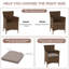 Coussin de chaise de salle à manger d'extérieur, remplacement de coussins de siège carrés solides, coussins de chaise de patio (ensemble de 4)-126470595