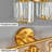 Modern Brushed Gold 4-Light Crystal Vanity Light Vertical Bathroom Light Fixture Over Mirror for Dressing Table Sink, Compatible with Dimmable Bulbs (Bulbs Not Included)-1311377004-1316182153