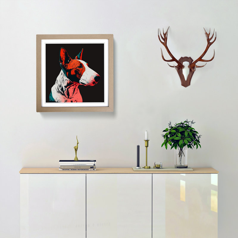Single Picture Frame Print on Wood, Oak