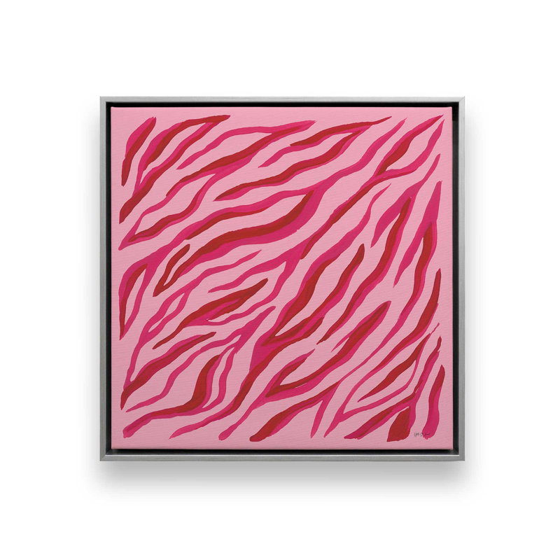 In the Jungle VIII by Yvette St. Amant Canvas Art Print, H 12 po x l 12 po, Cadre flottant, Argent argent