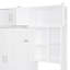Lit escamotable double pleine grandeur avec bureau, armoire supérieure et tablettes de rangement, lit pliable peu encombrant-1450553368-1450553383