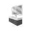 Ensemble de meuble-lavabo mural simple 48 po avec miroir Floating Modern-83454226-83454222-83454227