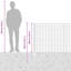 Vidaxl Fence With Posts Steel-116797939-116797957