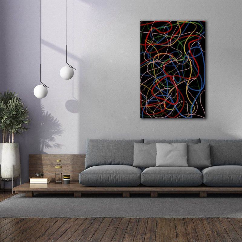 Wrought Studio «Colorful Freedom» par Cesare Bellassai, art mural sur toile, 40 po x 60 po, H 60 po x l 40 po x P 1,5 po