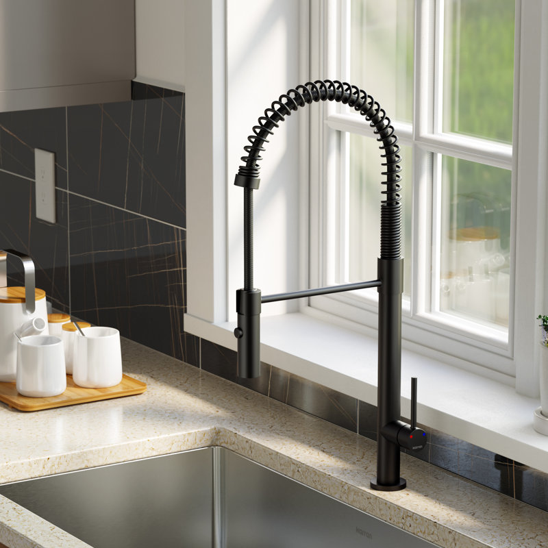 Robinet de cuisine Karran Bluffton, Noir mat