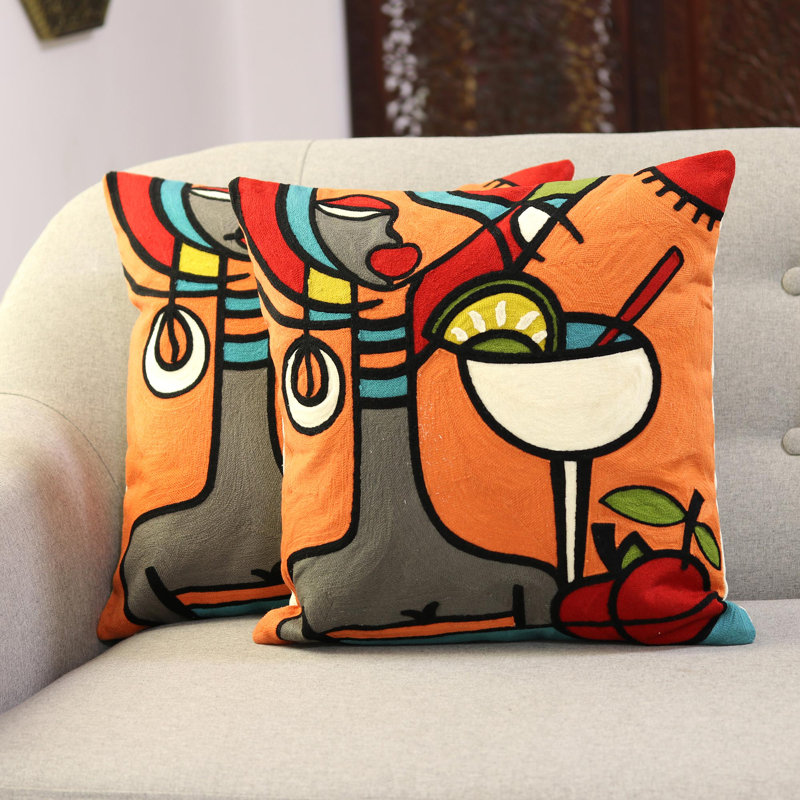 Cotton Reversible Pillow Cover