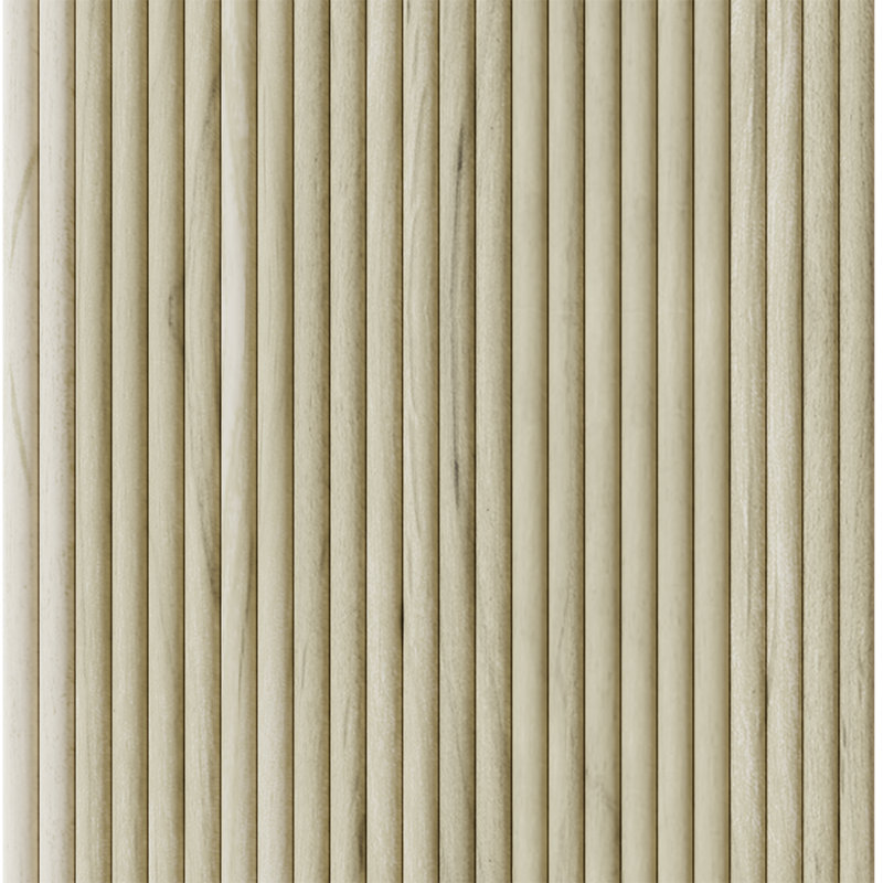 Tambour à perles doubles 1/2 po (l 12 po x L 96 po), Peuplier naturel