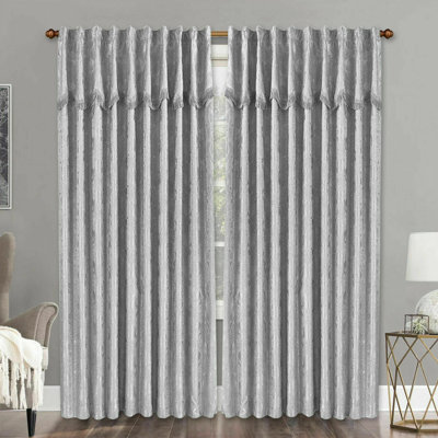 Dunaway Pencil Pleat Room Darkening Thermal Sliding Panel Curtain