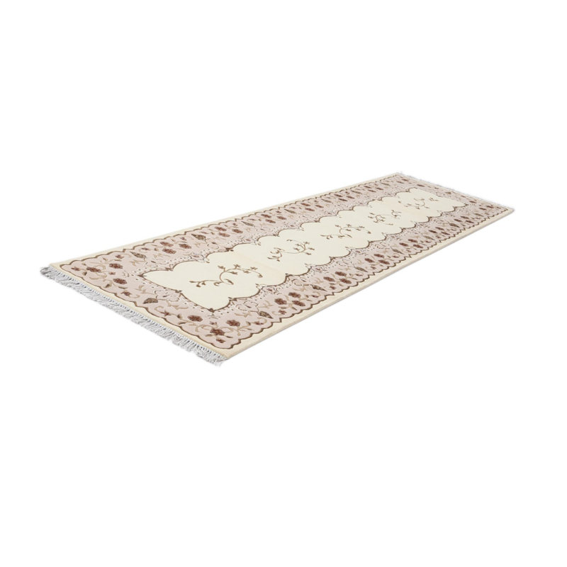Tapis de couloir ivoire