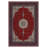 Guria Red/Beige Oriental Machine Printed Cotton Chenille Area Rug-631375980