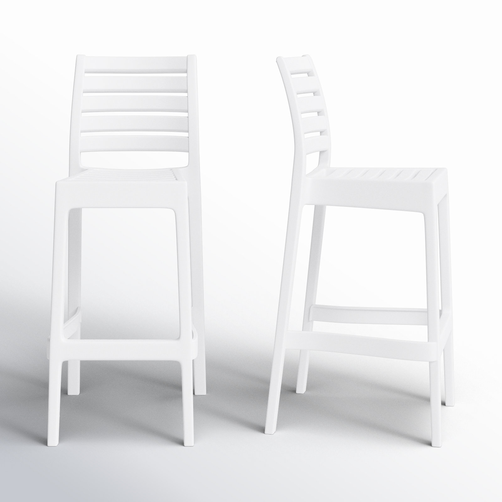 42.5'' Outdoor Bar Stool, White