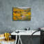 Toile rouge «Golden Explosion» par Christine Debrosky-2073854882