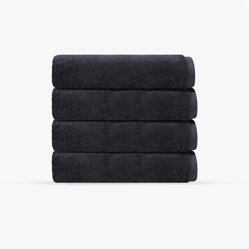 Mac 4 pcs Turkish Hand Towels Set, Anthracite