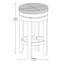 Tabouret de comptoir pivotant 25,75 po Temima-1762341652