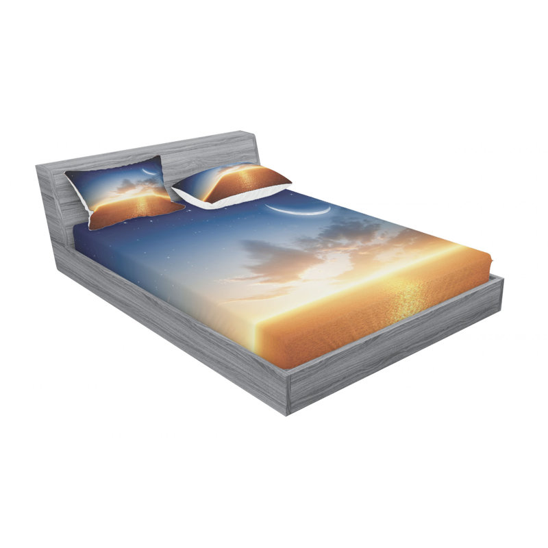 Microfiber Sheet Set, Queen Sheet Set with Fitted Sheet