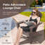 Chaise Adirondack en plastique / résine avec repose-pieds Baughn-541925579