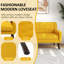 160cm Square Arm Upholstered Loveseat-1401340648