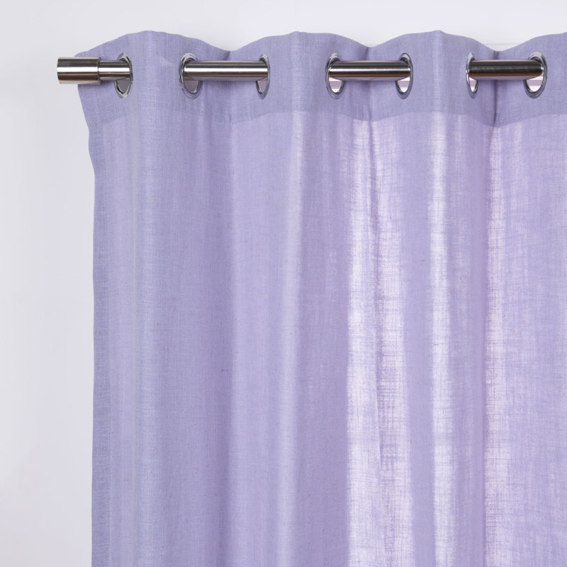 Sickels Semi Sheer Curtain Pair, Lilac, 52"W x96"L