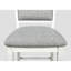 Mobilier en bois de style campagne avec tabouret de bar 2 pièces blanc et gris-1745611778