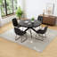 Ensemble 5 pièces de 4 chaises et table de salle à manger ronde Morden-650330900-673687650