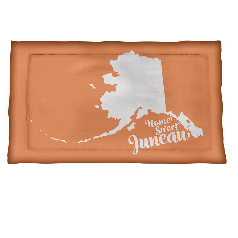 Juneau Polyester Sham Set, Standard/Twin, Polyester, Orange