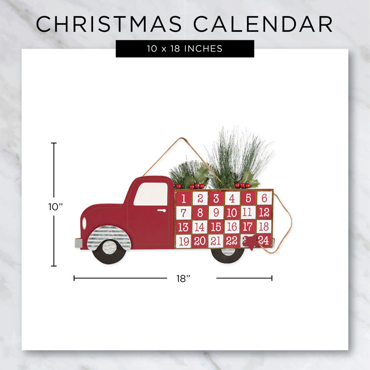the-holiday-aisle-christmas-tree-truck-advent-calendar-wayfair