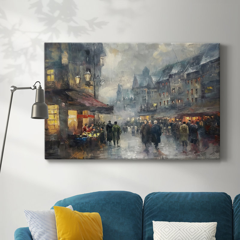 LANDSCAPE CCxxx - Toile tendue avec châssis de qualité supérieure - Prêt à être accroché, H 8 po x l 12 po