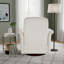 Fauteuil pivotant d'appoint avec base en bois-1788456583