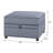 Eram Grey Rectangle Storage Ottoman