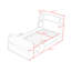 Platform Bed with Storage Shelves-630301490
