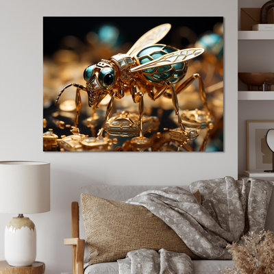 Gilded Expedition Gold Ant sur toile