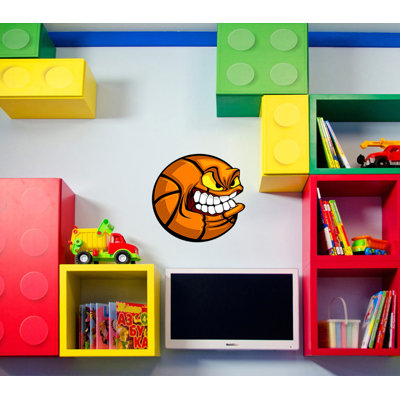 Angry Basketball Decal Angry Basketball Sticker Angry Basketball Wall Decor