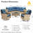 Tommy Outdoor Wicker 7 Person Seating Group With Cushions-359756641-349627907