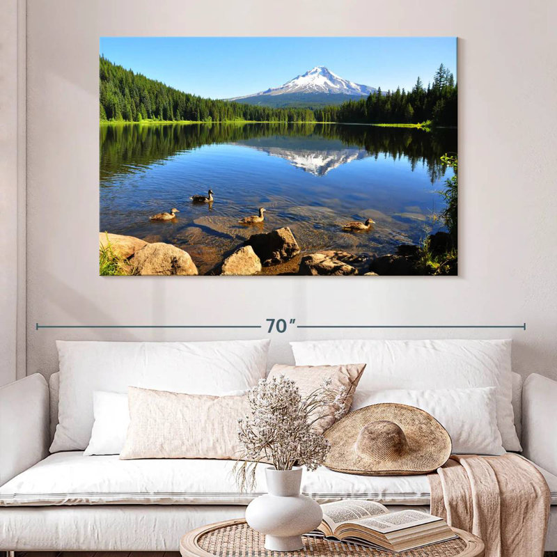 Alvord Trillium Lake Ducks, 34" H x 51" W