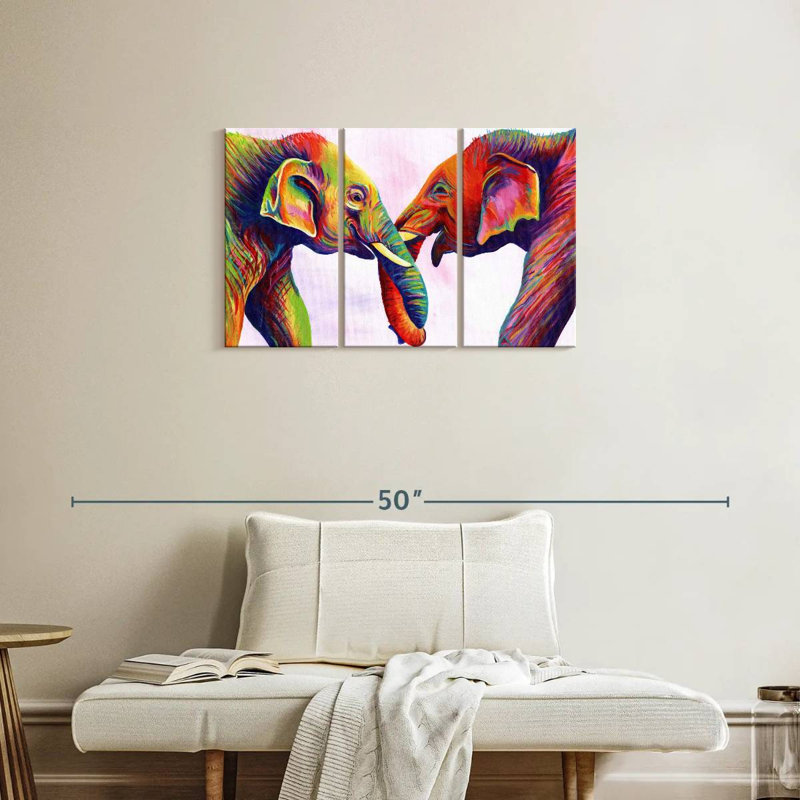 Elephant Calves, 20" H x 33" W