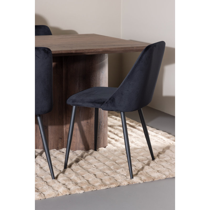 Ronquillo 6 - Person Dining Set, Brown