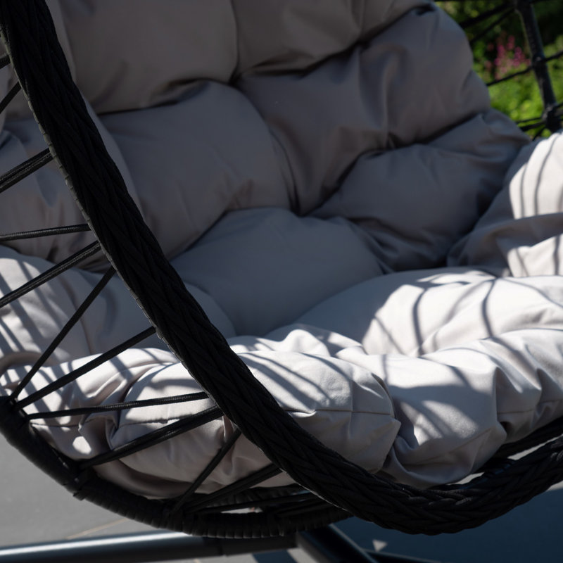 Hebden Garden Hanging Egg Chair, Light Grey