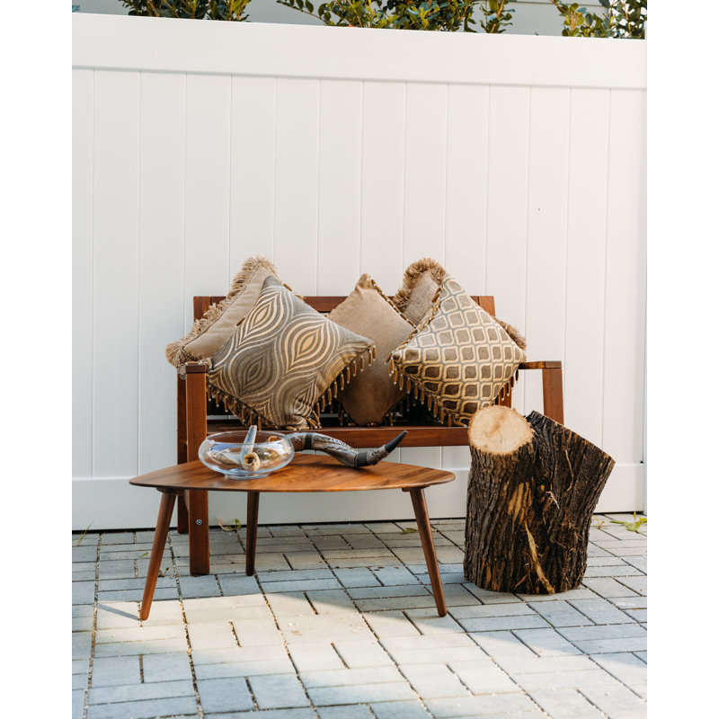 Tribal Trimmed Tassels Throw Pillow