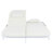 Outdoor Daybed, Patio Rattan Daybed With 5-Position Adjustable Backrest And Removable Cushions&Pillows, Iron Frame Outdoor Bed Loveseat For Garden, Backyard, Poolside (White Frame+Beige Cushion)-1783359990