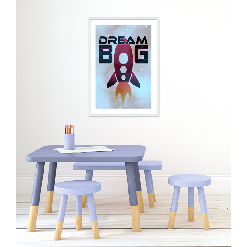 Grande surface de rêve, H 35,5 po x l 25,5 po x P 1,19 po, Encadré de boîte blanc